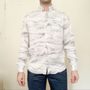 L’Homme Rouge Original Tencel Button Down Shirt Men’s Size Medium